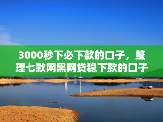 3000秒下必下款的口子，整理七款网黑网贷稳下款的口子  第1张