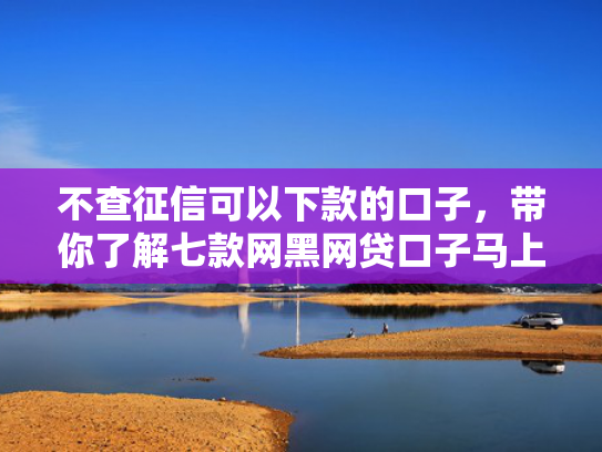 不查征信可以下款的口子，带你了解七款网黑网贷口子马上下款的  第1张