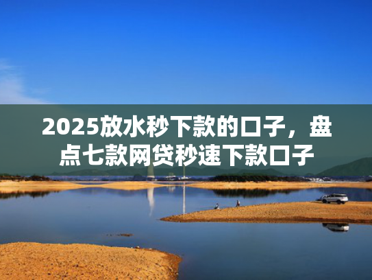 2025放水秒下款的口子，盘点七款网贷秒速下款口子  第1张