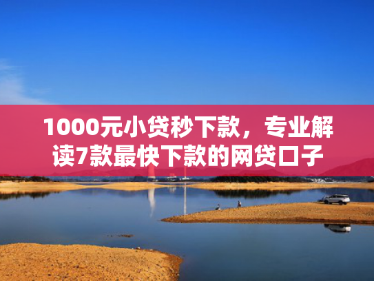 1000元小贷秒下款，专业解读7款最快下款的网贷口子