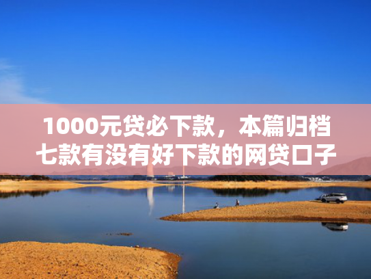 1000元贷必下款，本篇归档七款有没有好下款的网贷口子