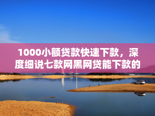1000小额贷款快速下款，深度细说七款网黑网贷能下款的口子