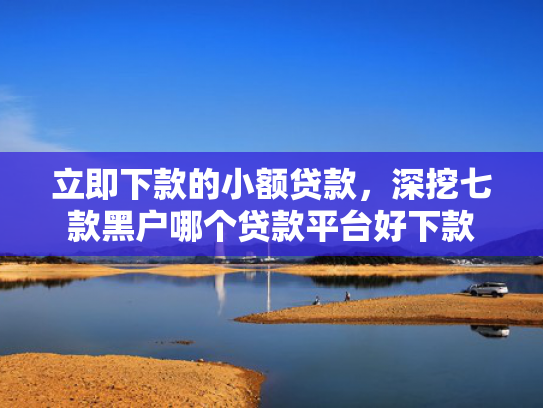 立即下款的小额贷款，深挖七款黑户哪个贷款平台好下款