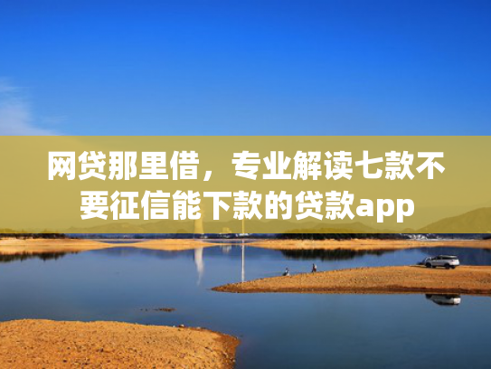 网贷那里借，专业解读七款不要征信能下款的贷款app