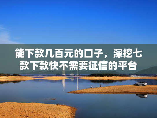 能下款几百元的口子，深挖七款下款快不需要征信的平台