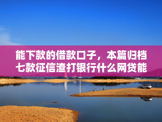 能下款的借款口子，本篇归档七款征信渣打银行什么网贷能下款