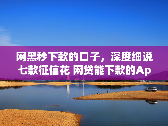 网黑秒下款的口子，深度细说七款征信花 网贷能下款的App