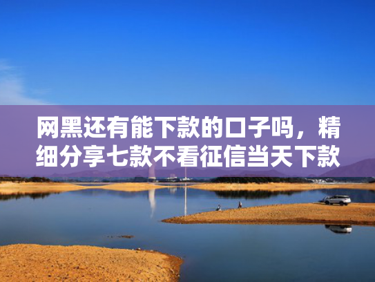 网黑还有能下款的口子吗，精细分享七款不看征信当天下款APP网贷