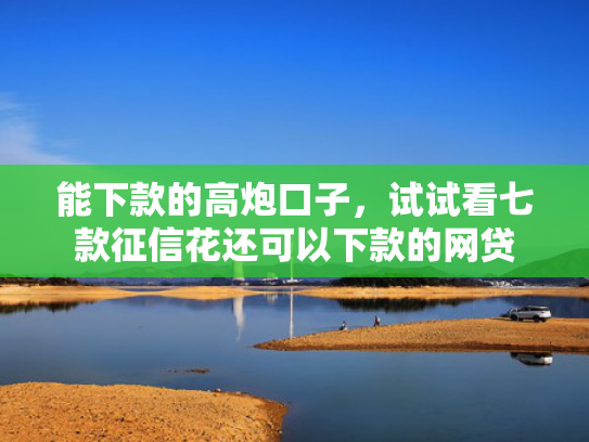 能下款的高炮口子，试试看七款征信花还可以下款的网贷