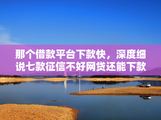 那个借款平台下款快，深度细说七款征信不好网贷还能下款吗