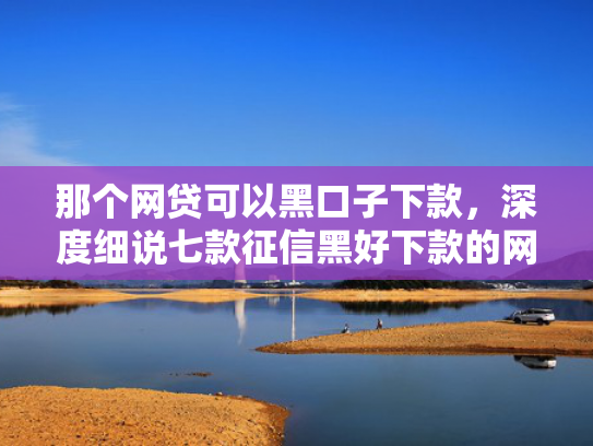 那个网贷可以黑口子下款，深度细说七款征信黑好下款的网贷平台