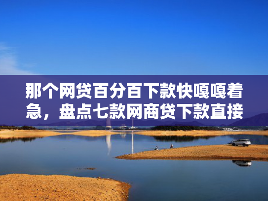 那个网贷百分百下款快嘎嘎着急，盘点七款网商贷下款直接上征信吗