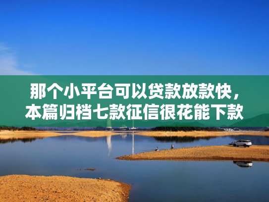 那个小平台可以贷款放款快，本篇归档七款征信很花能下款小额网贷