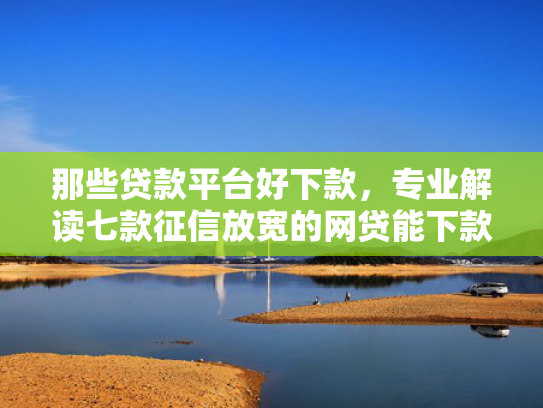 那些贷款平台好下款，专业解读七款征信放宽的网贷能下款吗
