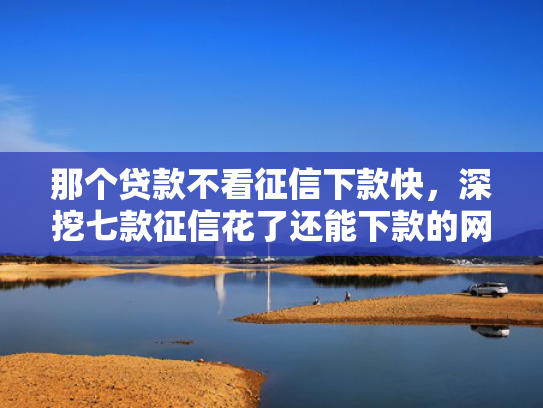那个贷款不看征信下款快，深挖七款征信花了还能下款的网贷