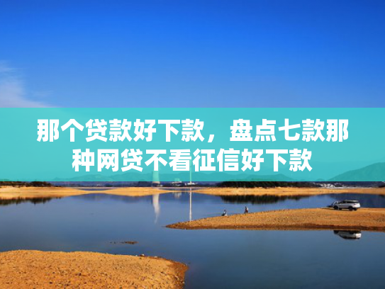那个贷款好下款，盘点七款那种网贷不看征信好下款