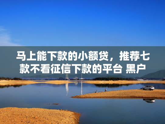 马上能下款的小额贷，推荐七款不看征信下款的平台 黑户贷款